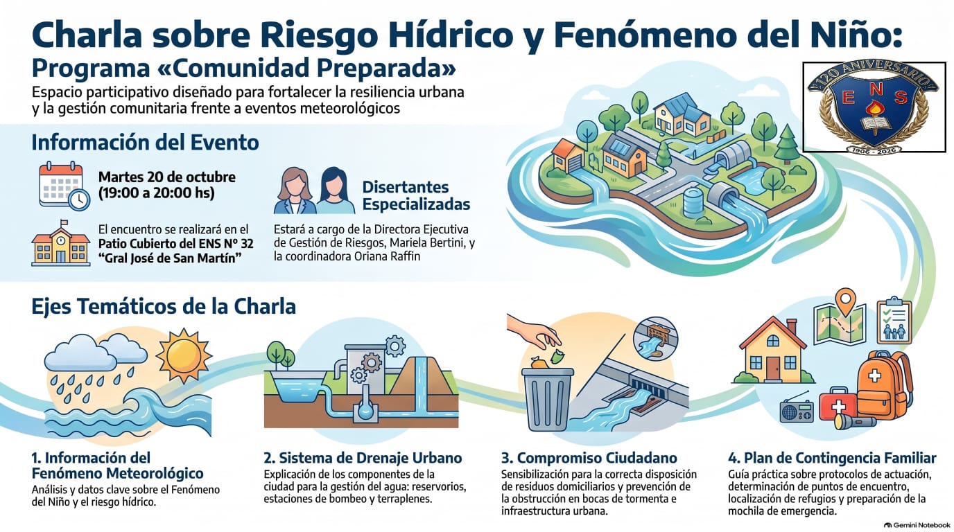 Charla sobre Riesgo Hídrico y Fenómeno del niño